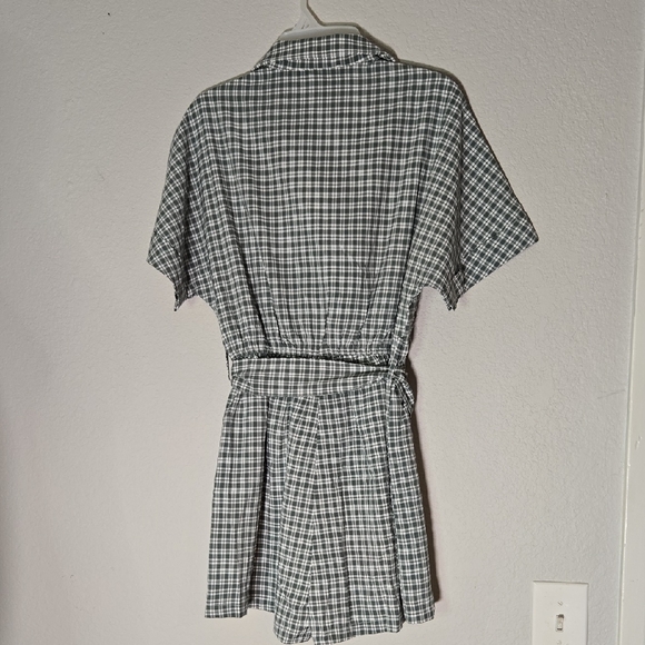 Entro Black and White Plaid Jumpsuit - Picture 4 of 5